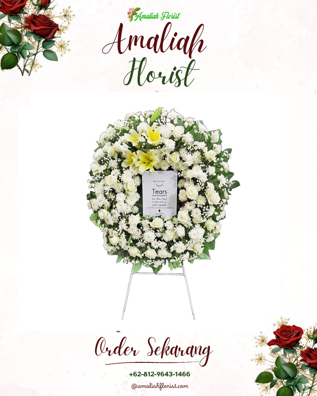 Krans Bunga Duka Jelutung